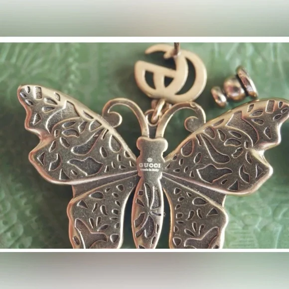 Gucci Butterfly Earrings w COA - Picture 5 of 6